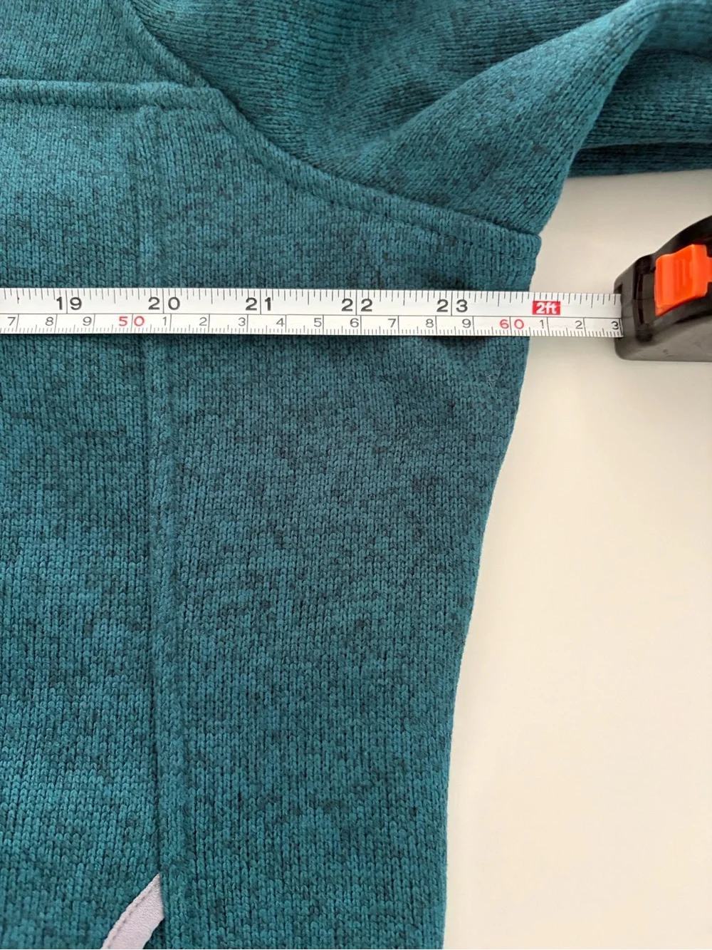 L.L.Bean Large Petite Sweater Fleece Pullover signature snap placket Emerald New